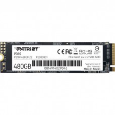 Накопитель SSD  480GB Patriot P310 M.2 2280 PCIe NVMe 3.0 x4 TLC (P310P480GM28)