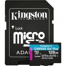 Карта пам\'яті Kingston 128GB microSDXC class 10 UHS-I U3 A2 Canvas Go Plus (SDCG3/128GB)