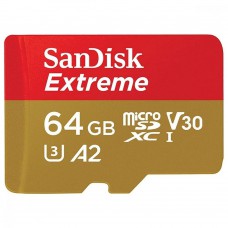 Карта пам\'яті SanDisk 64GB microSD class 10 UHS-I U3 Extreme (SDSQXAH-064G-GN6MA)