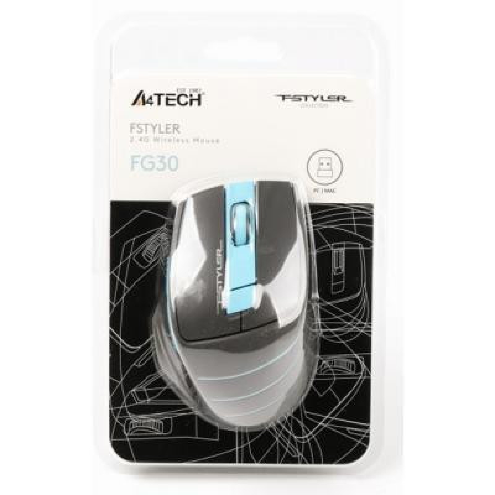 Мишка A4Tech FG30 Blue