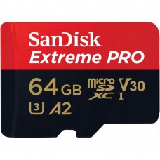 Карта пам\'яті SanDisk 64GB microSDXC class 10 UHS-I U3 Extreme Pro V30 (SDSQXCU-064G-GN6MA)