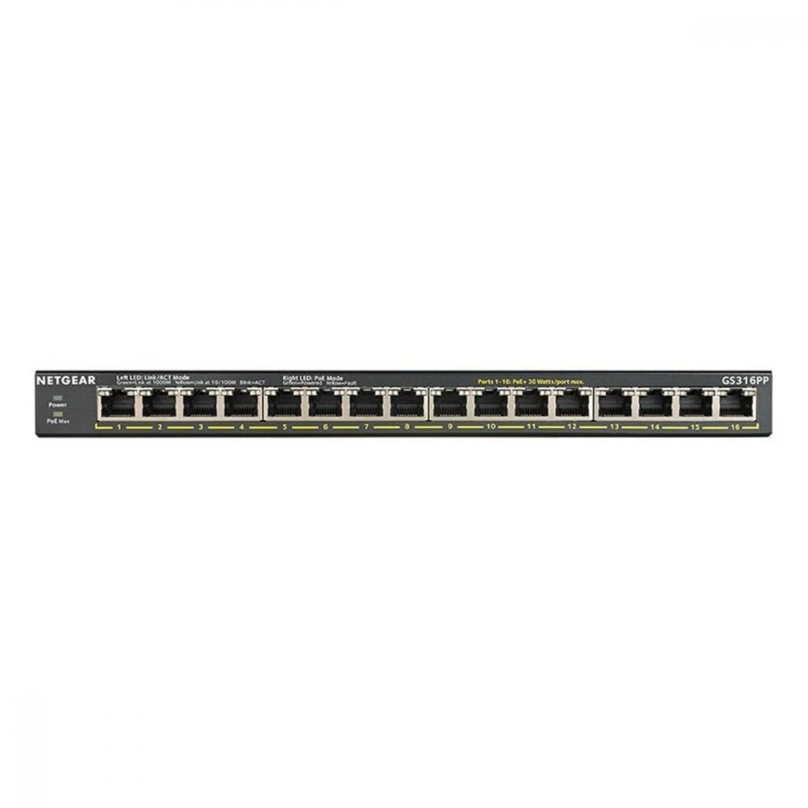 Комутатор мережевий Netgear GS316PP-100EUS