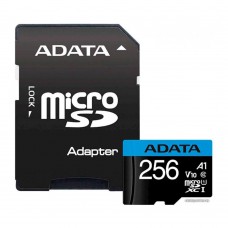 Карта пам\'яті ADATA 256GB microSDXC calss 10 UHS-I V10 A1 (AUSDX256GUICL10A1-RA1)