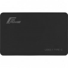 Внешний карман Frime SATA HDD/SSD 2.5", USB 3.1, Plastic TYPE-C, Black (FHE10.25U31)