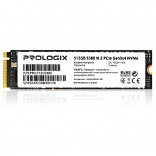 Накопитель SSD  512GB Prologix S380 M.2 2280 PCIe 3.0 x4 NVMe TLC (PRO512GS380)