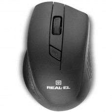 Мишка REAL-EL RM-300 black-grey