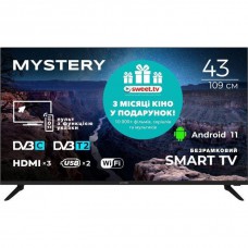 TV 43 Mystery MTV-4360FST2 Full HD/Smart/Android 11/2xUSB 2.0/Wi-Fi/Bluetooth/Miracast/Framele