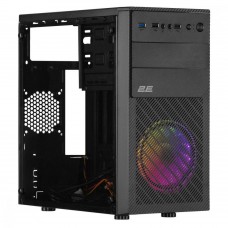 Корпус 2E Basis RD850 без БЖ 1xUSB3.0, 2xUSB2.0, 1x120мм ARGB, VGA 290мм, Metal Side Panel, mATX, чо