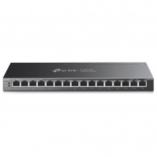 Коммутатор PoE 16 port 1000MbitTP-Link TL-SG116P (16x10/100/1000Mb/s PoE+, неуправляемый, метал)