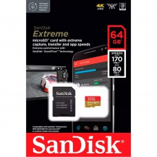Карта пам\'яті SanDisk 64GB microSD class 10 UHS-I Extreme For Action Cams and Dro (SDSQXAH-064G-GN6A