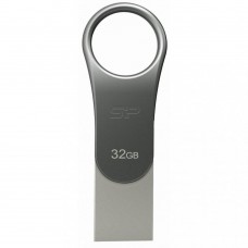 USB флеш накопичувач Silicon Power 32GB Mobile C80 Silver USB 3.2 (SP032GBUC3C80V1S)