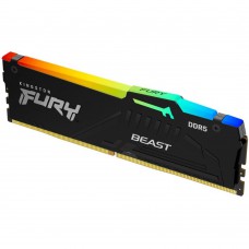Модуль пам\'яті для комп\'ютера DDR5 16GB 5200 MHz Beast Black RGB Kingston Fury (ex.HyperX) (KF552C40