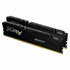 Модуль пам\'яті для комп\'ютера DDR5 64GB (2x32GB) 5200 MHz Beast Black Kingston Fury (ex.HyperX) (KF5