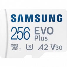Карта пам\'яті Samsung microSDXC 256GB C10 UHS-I R130MB/s Evo Plus + SD (MB-MC256KA/EU)