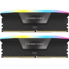 Модуль пам\'яті для комп\'ютера DDR5 32GB (2x16GB) 6400 MHz Vengeance RGB Black Corsair (CMH32GX5M2B64