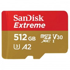 Карта пам\'яті SanDisk 512GB microSD class 10 UHS-I U3 V30 Extreme (SDSQXAV-512G-GN6MN)