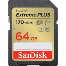Карта пам\'яті SanDisk 64GB SD class 10 UHS-I Extreme PLUS (SDSDXW2-064G-GNCIN)