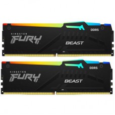 Пам`ять ПК Kingston DDR5 32GB KIT (16GBx2) 5600 FURY Beast RGB