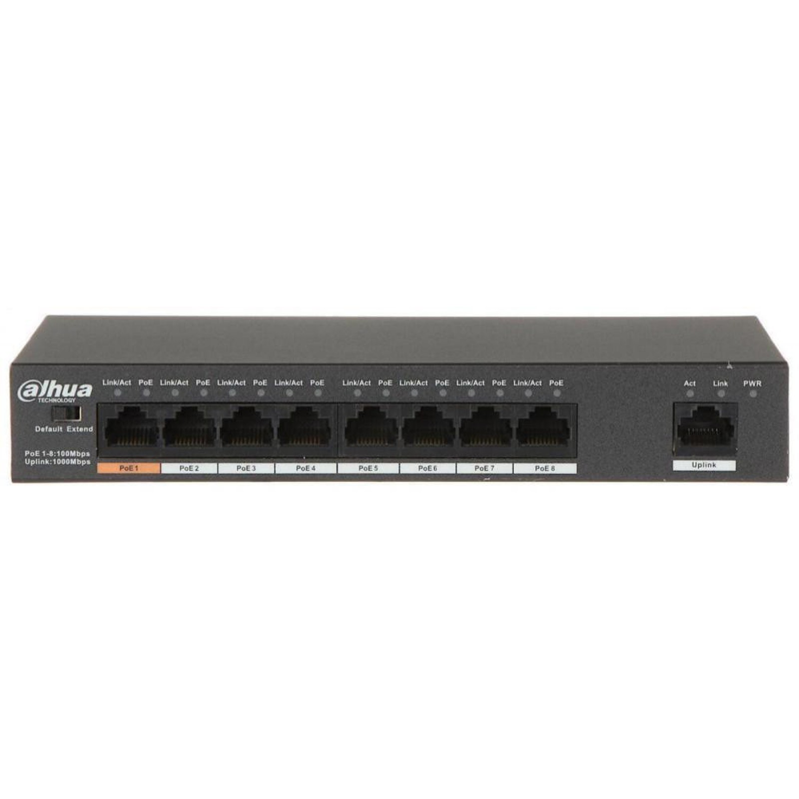Комутатор мережевий Dahua DH-PFS3009-8ET1GT-96