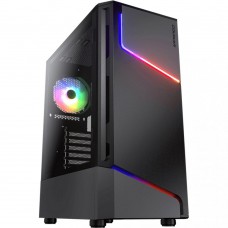 Корпус Cougar MX360 RGB, 3xUSB, 2*3.5"+2*2.5", 1*120 RGB Fans, закаленное стекло, ATX