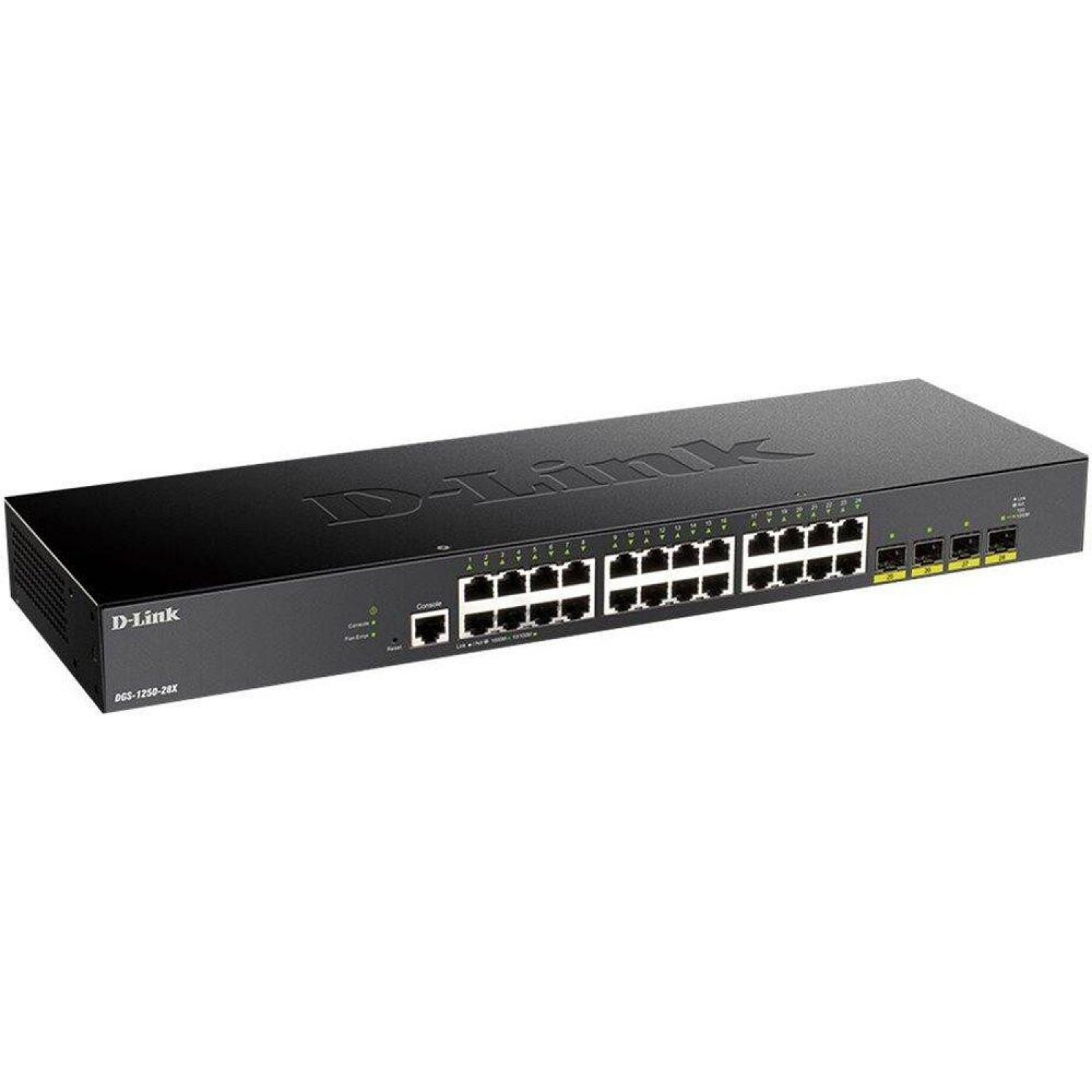 Комутатор D-Link DGS-1250-28X 24xGE, 4xSFP+, WebSmart