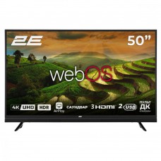 Телевізор 50` 2E LED 4K 60Hz Smart WebOS Black