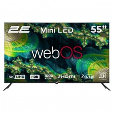 Телевізор 55` 2E MiniLED 4K 60Hz Smart WebOS Black