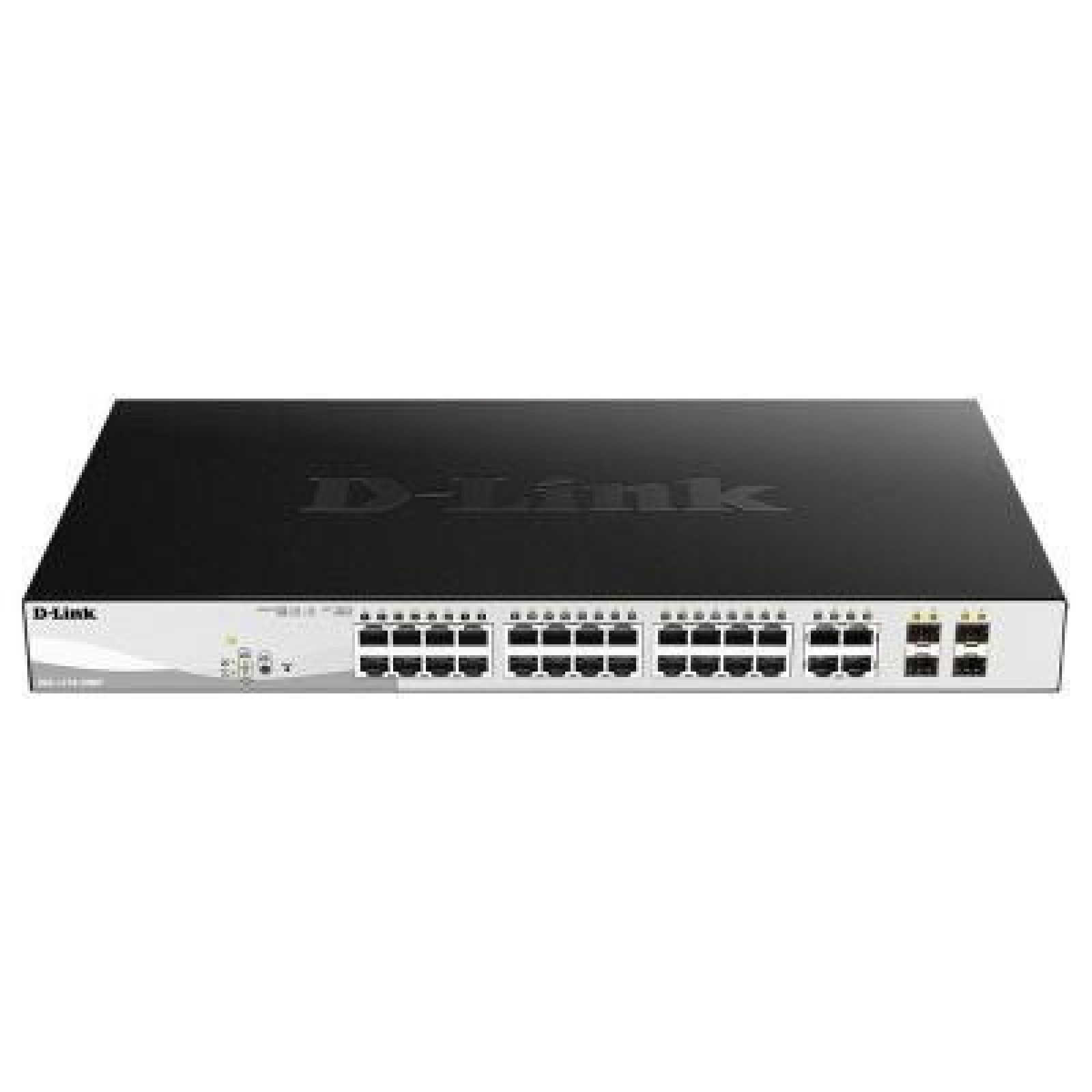 Комутатор D-Link DGS-1210-28MP 24xGE PoE, 4xSFP, 370W, WebSmart