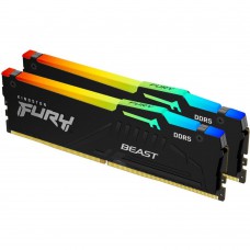 Модуль пам\'яті для комп\'ютера DDR5 16GB (2x8GB) 5600 MHz Beast RGB Kingston Fury (ex.HyperX) (KF556C