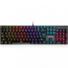 Клавіатура Vinga KBGM-101 LED Red Switch USB Black (KBGM-101 Black)