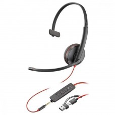 Навушники Poly BlackWire C3215 USB-C/A + 3.5mm HS Mono (8X227AA)