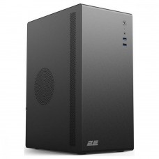 Корпус 2E Credo V200B-400, с БП 2E ATX400, 2xUSB3.0, 1x80мм, VGA 250мм, mATX, 353x165x260 мм, чёрный