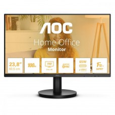 TFT 23.8` AOC 24B3CA2, IPS, 100Гц, 1мс, HDMI, USB-C, USB-hub, колонки, чорний