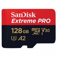 Карта памяти MicroSDXC 128GB UHS-I U3 R200/W90MB/s SanDisk Extreme Pro V30 + SD-адаптер (SDSQXCD-128