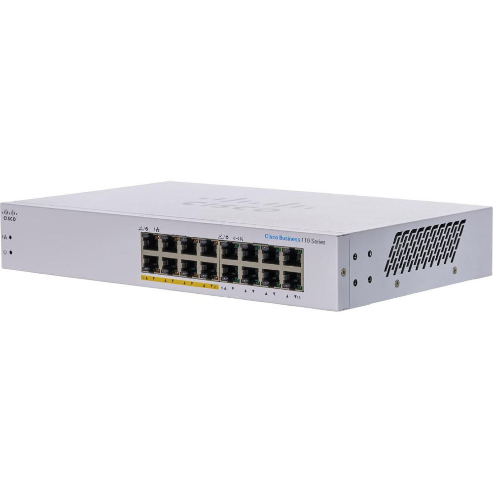 Комутатор мережевий Cisco CBS110-16PP-EU
