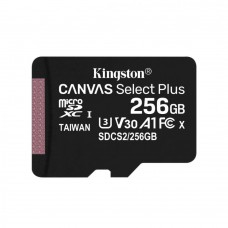 Карта памяти MicroSDXC 256GB UHS-I/U3 Class 10 Kingston Canvas Select Plus R100/W85MB/s (SDCS2/256GB