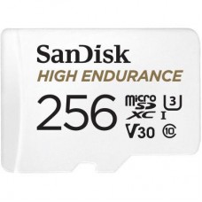 Карта пам\'яті SanDisk 256GB microSD class 10 UHS-I U3 V30 High Endurance (SDSQQNR-256G-GN6IA)