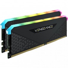 Модуль пам\'яті для комп\'ютера DDR4 32GB (2x16GB) 3600 MHz Vengeance RGB RS Black Corsair (CMG32GX4M2
