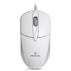 Мишка REAL-EL RM-211, USB, white