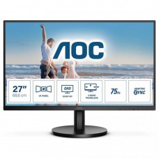 TFT 27` AOC Q27B3MA, QHD, VA, 75Гц, 2х HDMI, DP, колонки, чорний