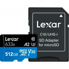 Карта пам\'яті Lexar 512GB microSDXC class 10 UHS-I 633x (LSDMI512BB633A)