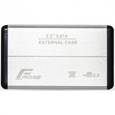 Внешний карман Frime SATA HDD/SSD 2.5", USB 3.0, Metal, Silver (FHE21.25U30)