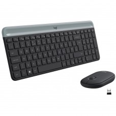 Комплект (клавиатура, мышь) беспроводной Logitech MK470 Graphite (920-009204)