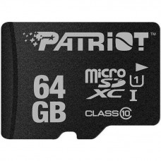 Карта памяти MicroSDXC  64GB UHS-I Class 10 Patriot LX (PSF64GMDC10)