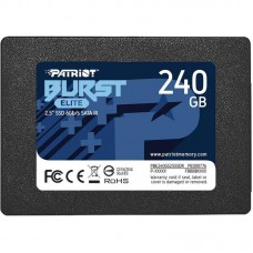 SSD диск Patriot Burst Elite (2.5", 240Gb, SATA III, 450Mb/s, 320Mb/s, 3D NAND)