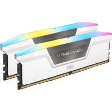 Модуль пам\'яті для комп\'ютера DDR5 64GB (2x32GB) 6000 MHz XMP 3.0 Vengeance RGB White Corsair (CMH64