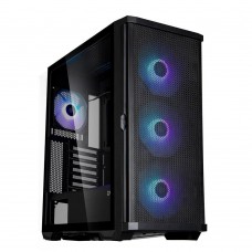 Корпус Zalman Z10 Plus без БЖ, 2xUSB3.0, 1xUSB Type-C, 3x140мм ARGB, 1x120мм ARGB, VGA 395мм, LCS re
