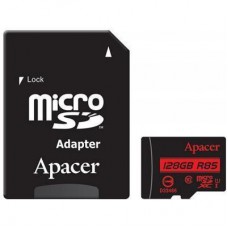 Карта памяти MicroSDHXC 128GB UHS-I Class 10 Apacer + SD adapter (AP128GMCSX10U5-R)
