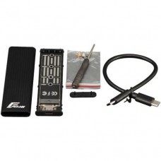 Внешний карман Frime для M.2 NGFF SATA Metal USB 3.1 (TYPE-C) up to 10Gb/s Black (FHE210.M2U31)