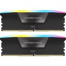 Модуль пам\'яті для комп\'ютера DDR5 48GB (2x24GB) 5200 MHz Vengeance RGB Black Corsair (CMH48GX5M2B52